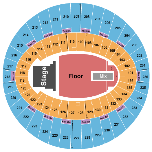 The Kia Forum Evanescence Seating Chart